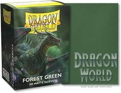 Standard Sleeves - Forest Green - 100CT - Dragon Shield